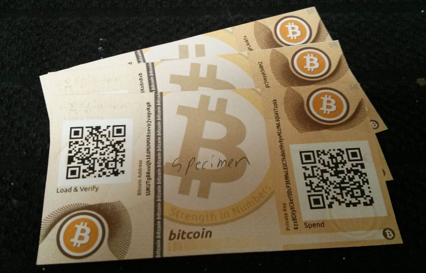 Bitcoin na papíře